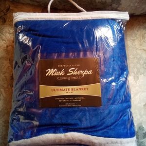 Mink Sherpa Perfectly Plush Luxury Blanket